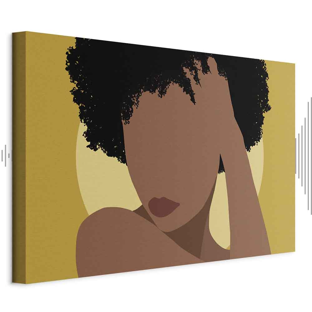 Woman Portrait Abstract Canvas Print