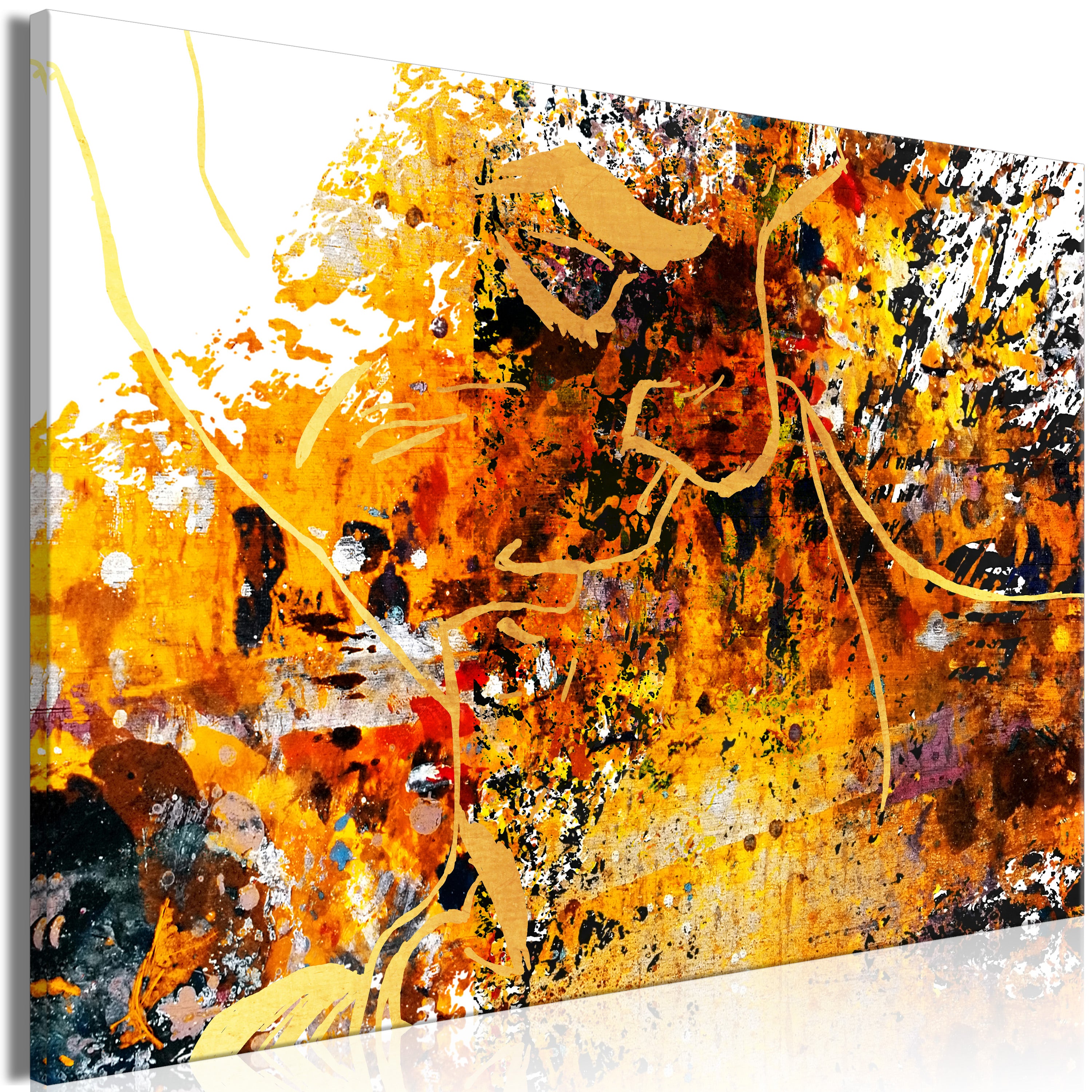 Canvas Print Kiss Explosion Wide
