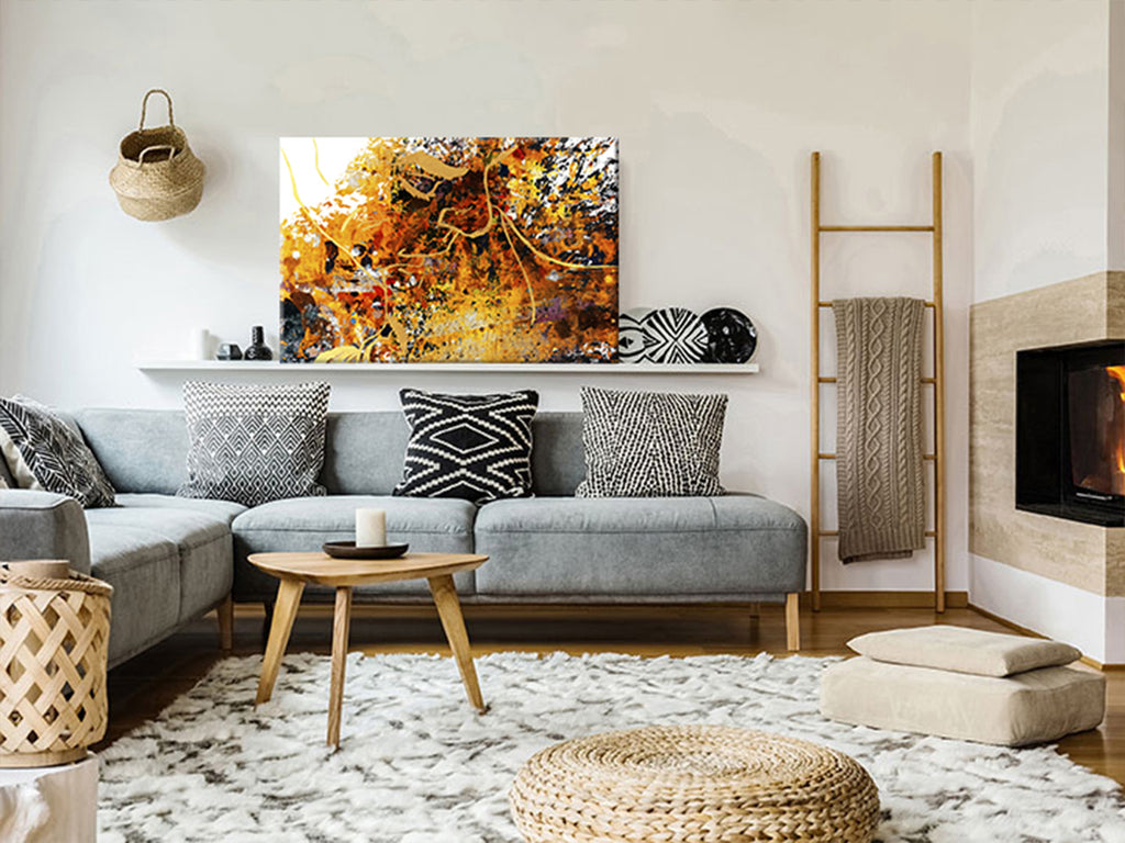 Canvas Print Kiss Explosion Wide