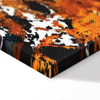 Abstract Kiss Explosion Wide Canvas Print