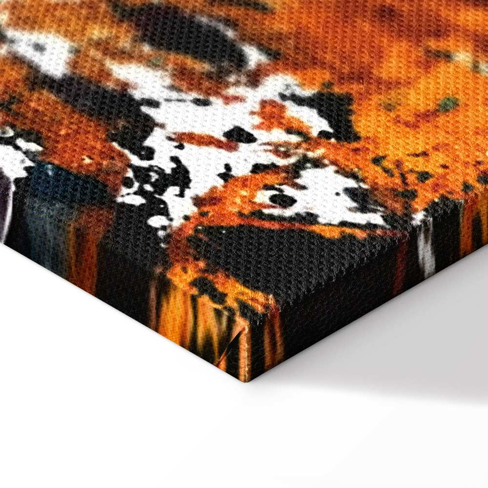 Abstract Kiss Explosion Wide Canvas Print