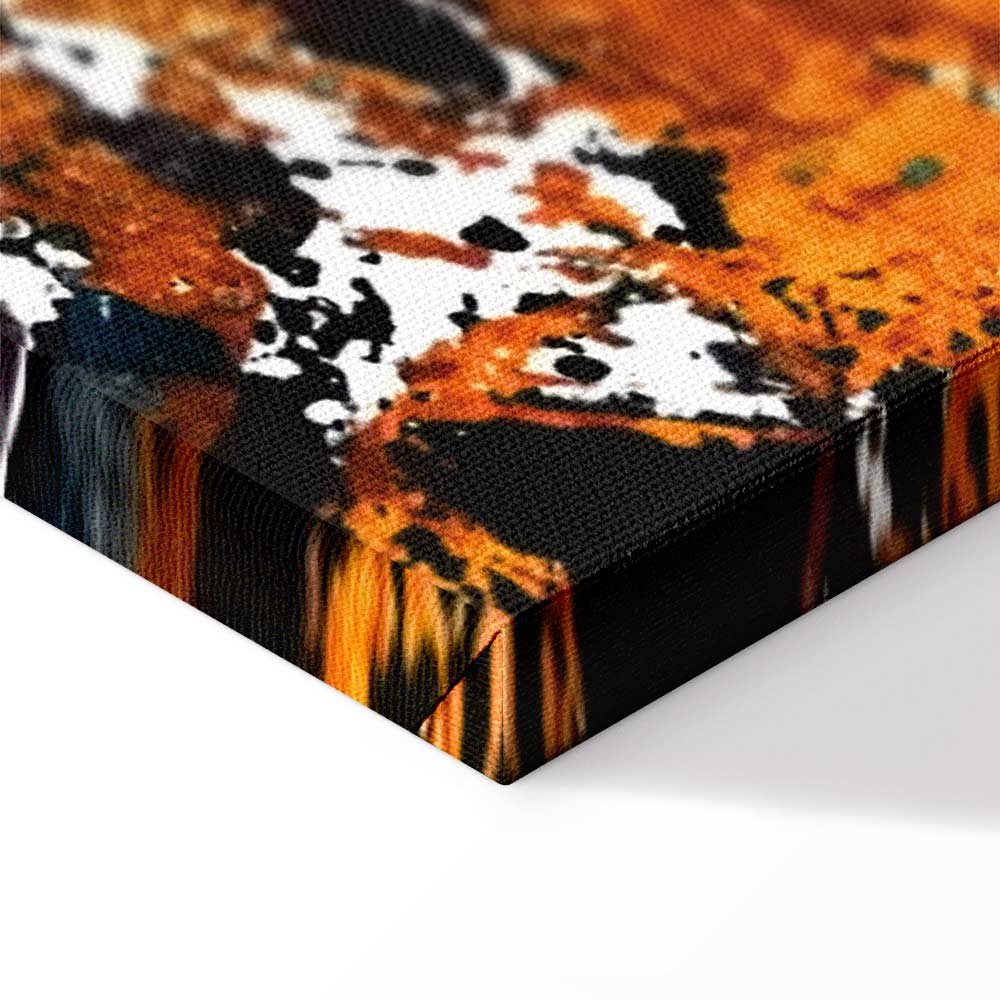 Abstract Kiss Explosion Wide Canvas Print