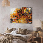 Abstract Kiss Explosion Wide Canvas Print