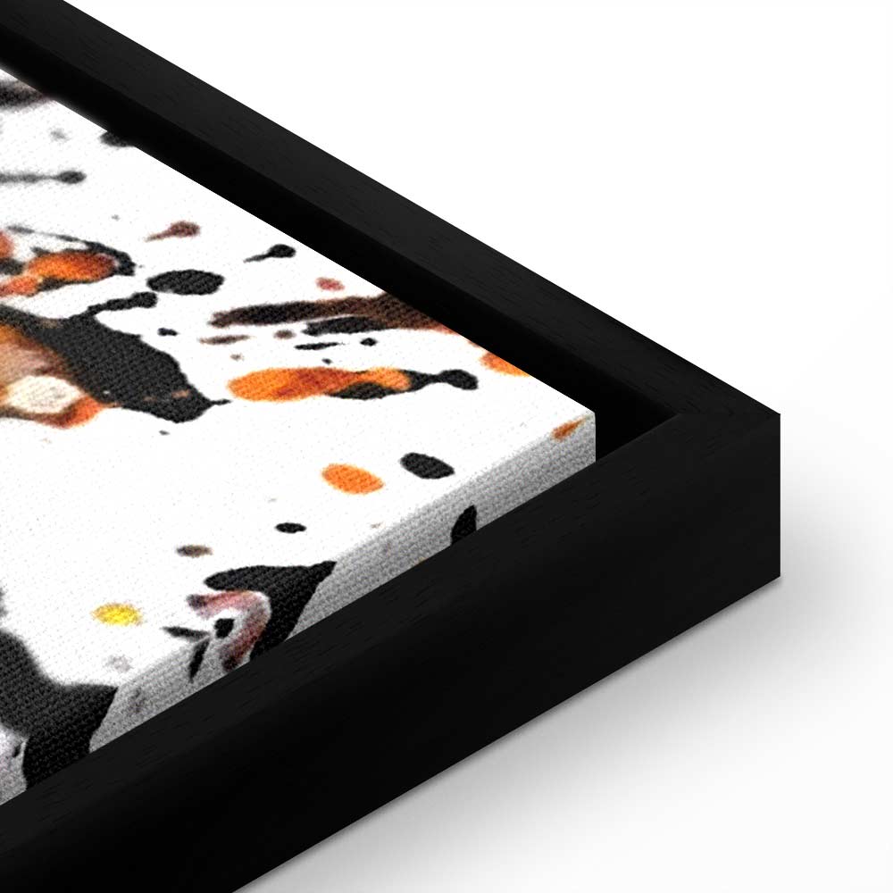 Abstract Kiss Explosion Wide Canvas Print