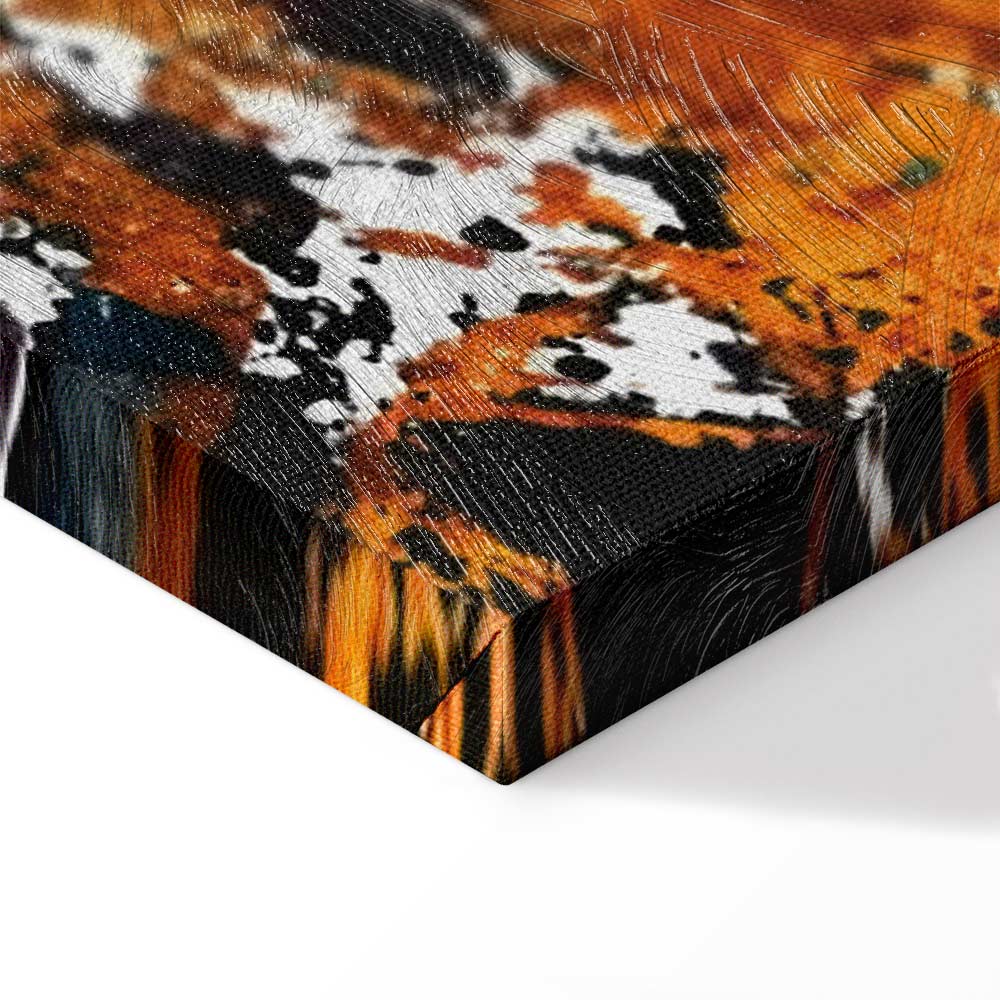 Abstract Kiss Explosion Wide Canvas Print