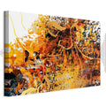 Abstract Kiss Explosion Wide Canvas Print