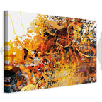 Abstract Kiss Explosion Wide Canvas Print