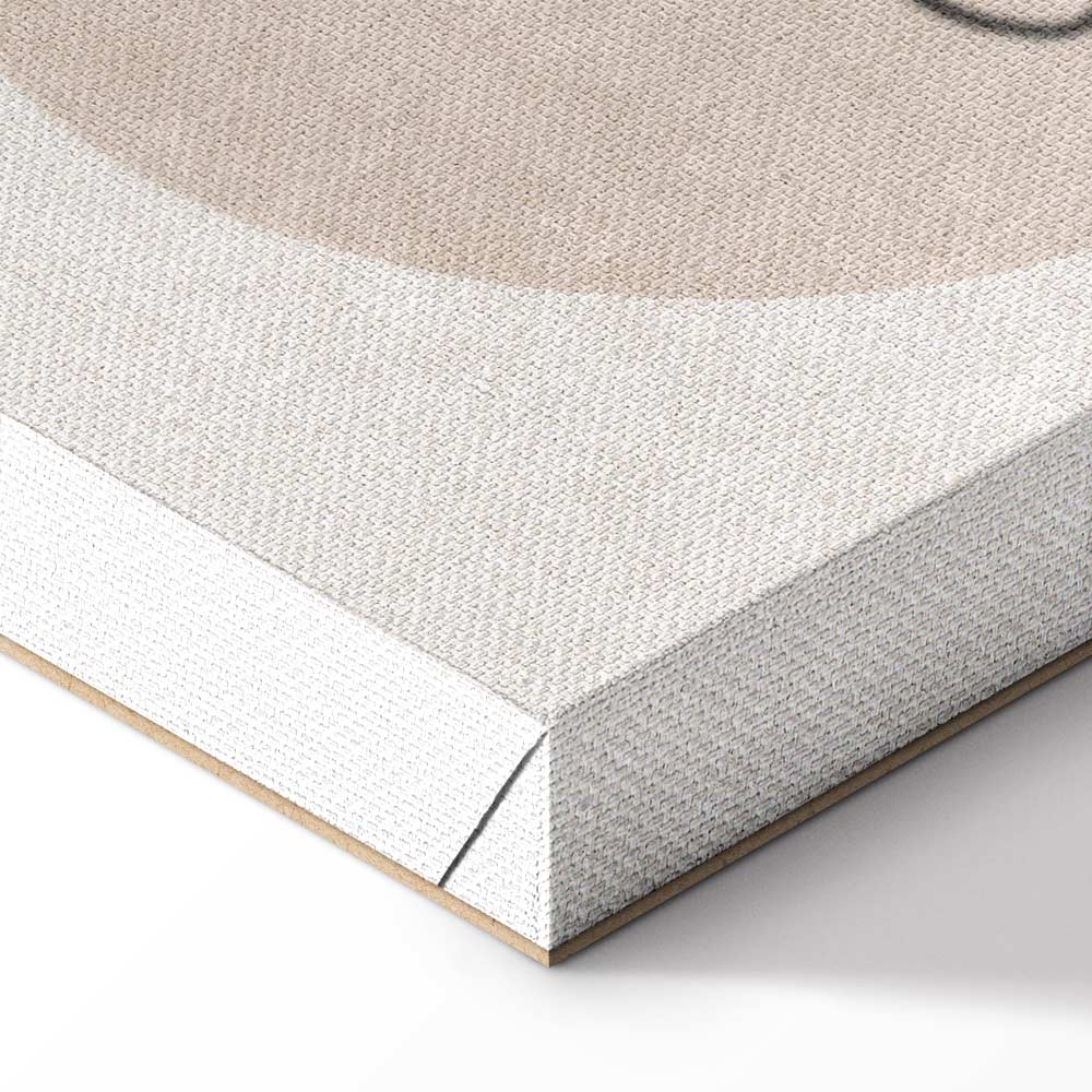 French Chic Line Art Faces Vertical Canvas Print