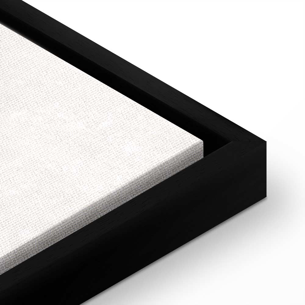 Romantic Line Art Faces Abstract Canvas Print