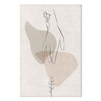 Abstract Line Art Figure Minimalist Canvas Print
