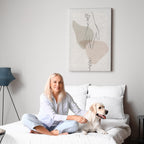 Abstract Line Art Figure Minimalist Canvas Print