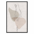 Abstract Line Art Figure Minimalist Canvas Print