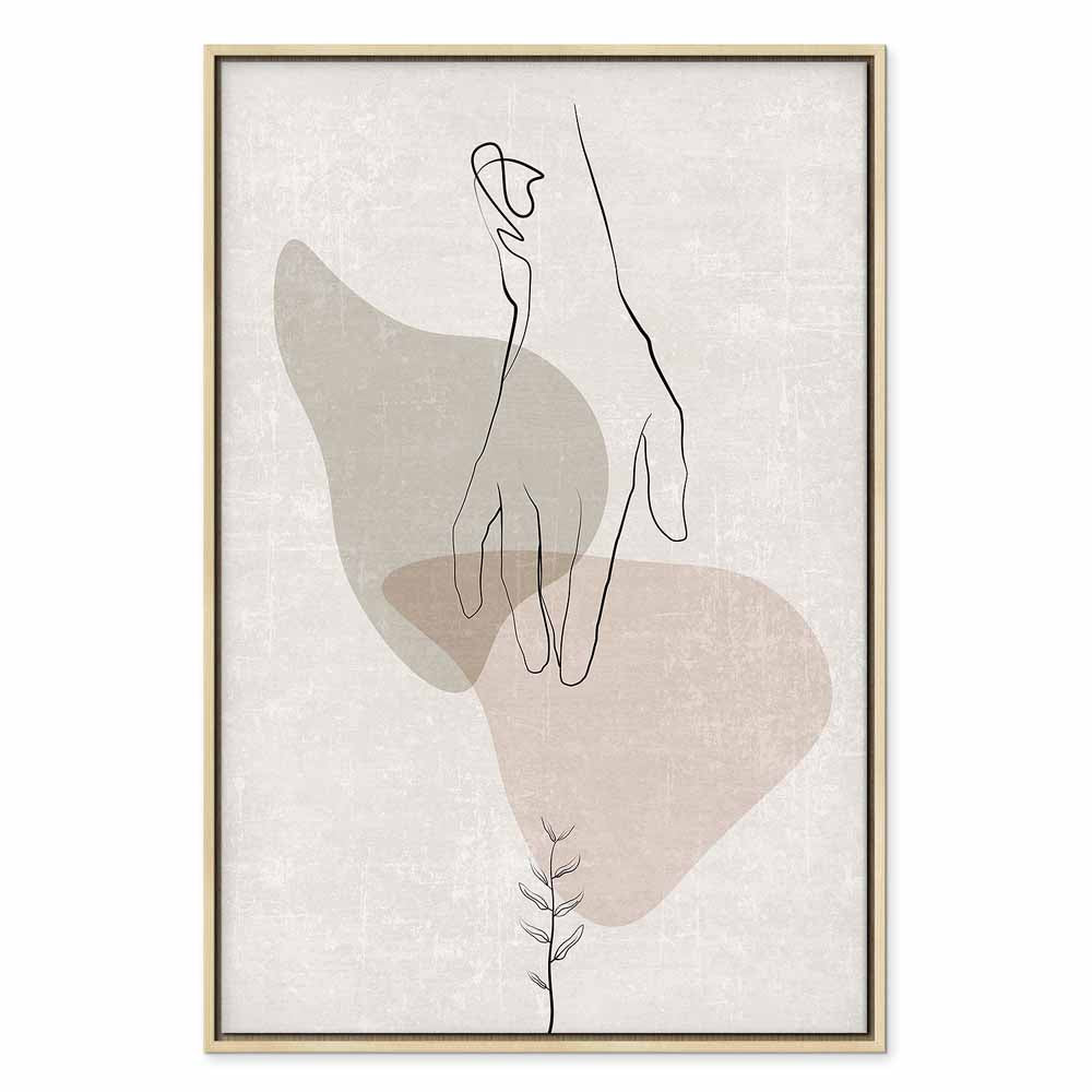 Abstract Line Art Figure Minimalist Canvas Print