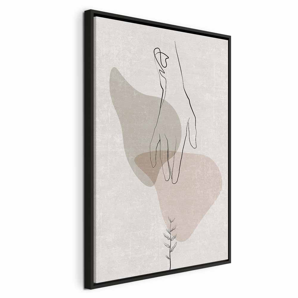 Abstract Line Art Figure Minimalist Canvas Print