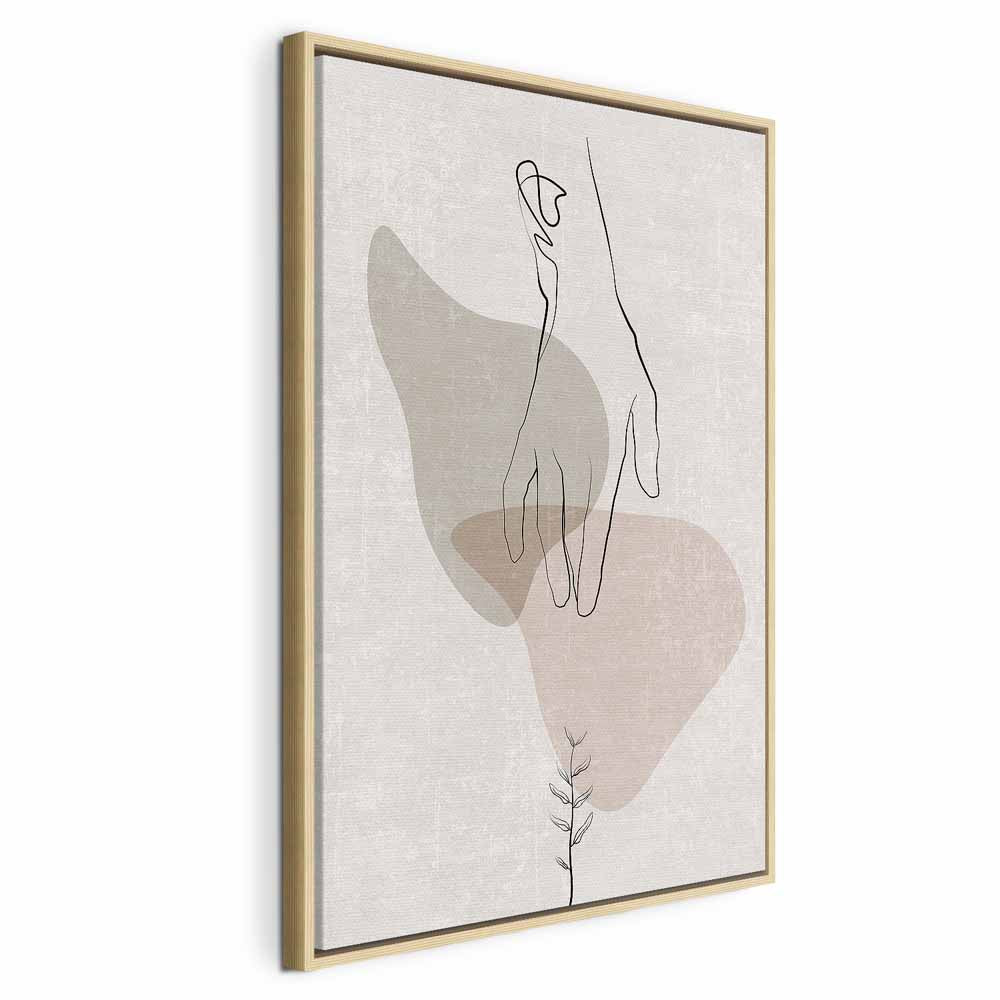 Abstract Line Art Figure Minimalist Canvas Print