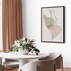 Abstract Line Art Figure Minimalist Canvas Print