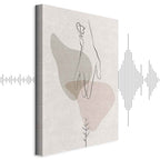 Abstract Line Art Figure Minimalist Canvas Print