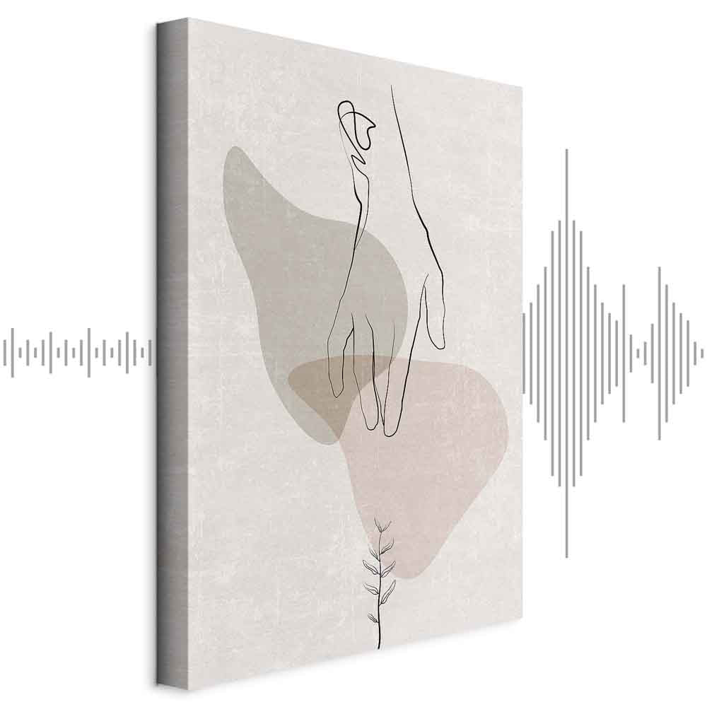 Abstract Line Art Figure Minimalist Canvas Print