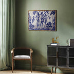 Ancient Vineyard Blue Ink Portal Women Poster