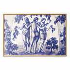 Ancient Vineyard Blue Ink Portal Women Poster