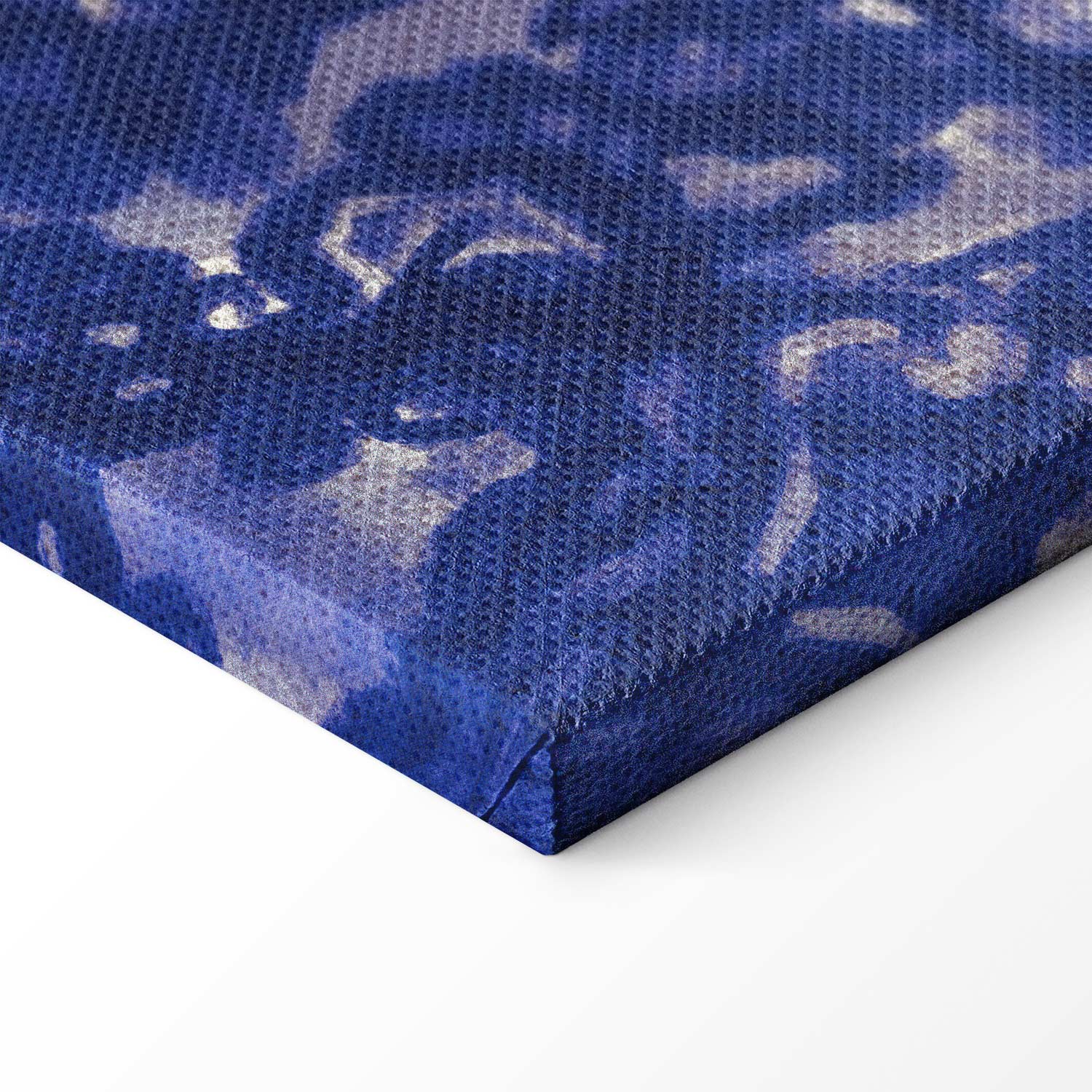 Ancient Vineyard Women Blue Ink Portal Canvas Print