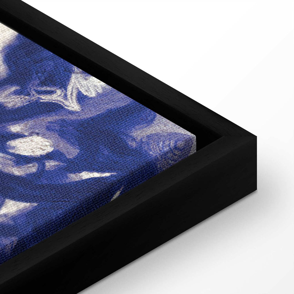 Ancient Vineyard Women Blue Ink Portal Canvas Print