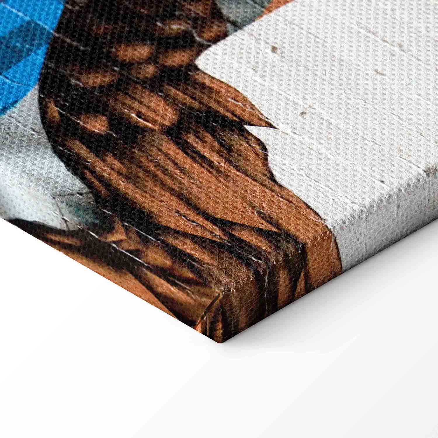 Colorful Graffiti Woman Silhouette Canvas Print