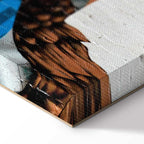 Colorful Graffiti Woman Silhouette Canvas Print