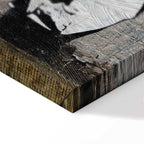 Mario and Policeman Graffiti Canvas Print