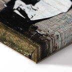 Mario and Policeman Graffiti Canvas Print