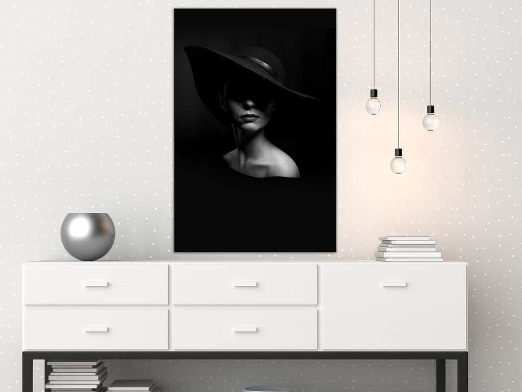 Canvas Print Mysterious Woman Vertical (1 Part)