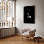 Mysterious Woman Portrait Vertical Canvas Print