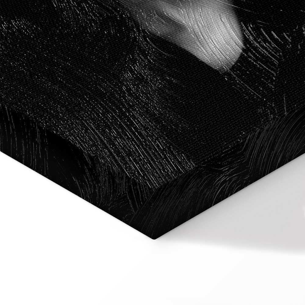 Mysterious Woman Portrait Vertical Canvas Print