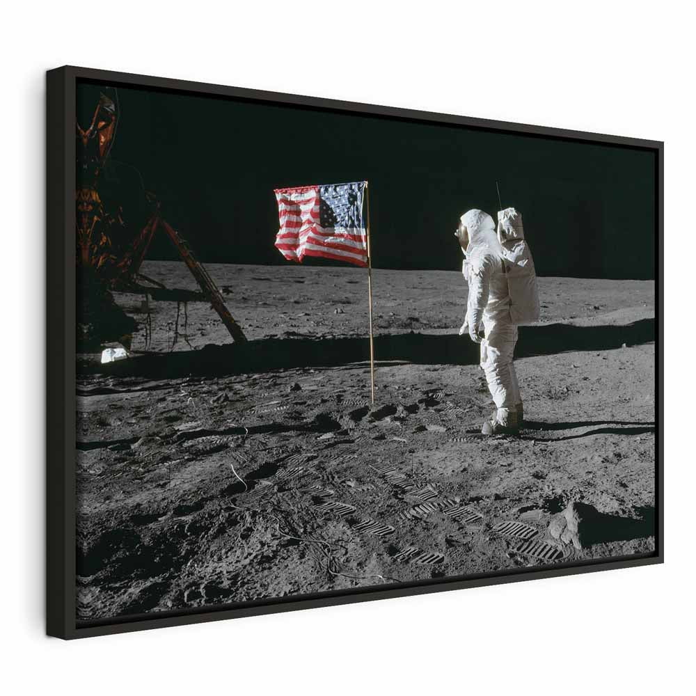 Moonlit People Cosmos Wide Canvas Print