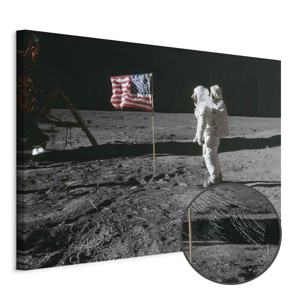 Moonlit People Cosmos Wide Canvas Print