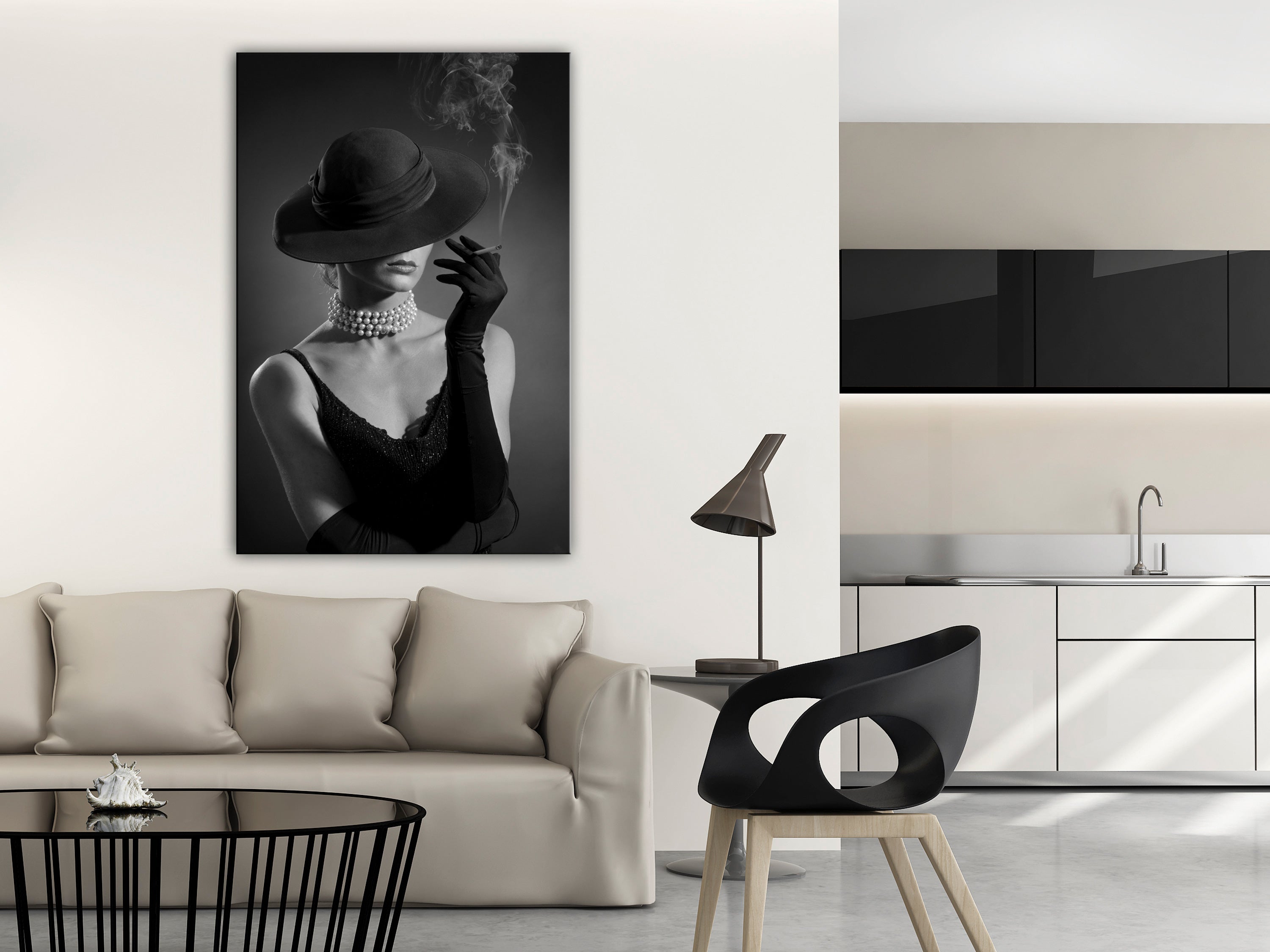Canvas Prints Black Elegance Vertical