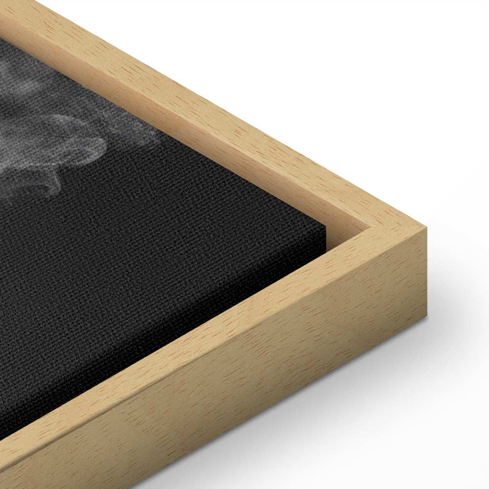 Black Elegance Female Portrait Vertical Canvas Print