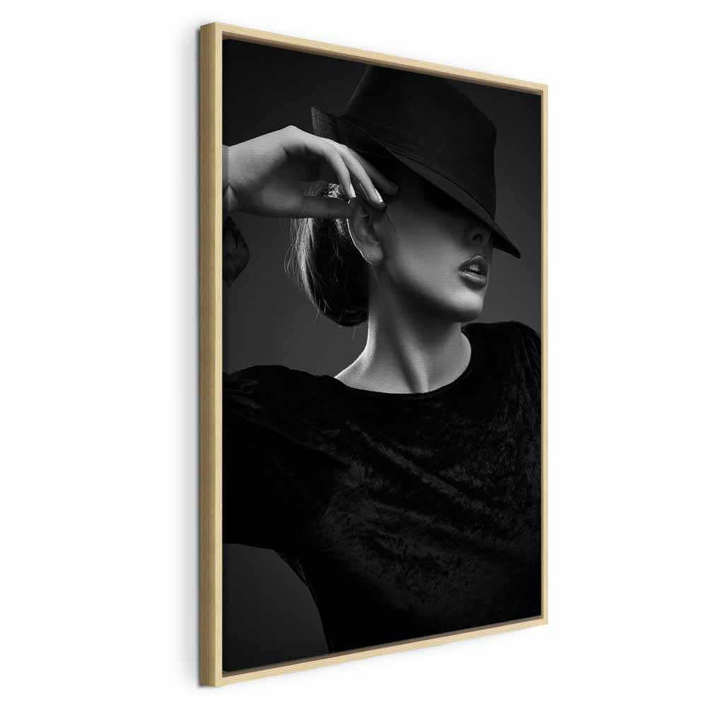 Dreamer Woman Portrait Vertical Canvas Print