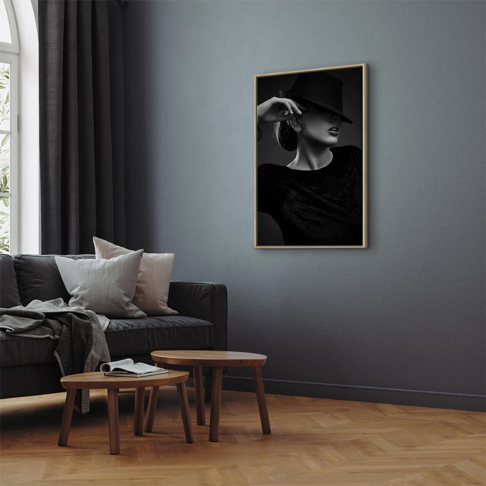 Dreamer Woman Portrait Vertical Canvas Print