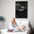 Dreamer Woman Portrait Vertical Canvas Print