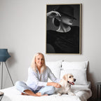 Dreamer Woman Portrait Vertical Canvas Print