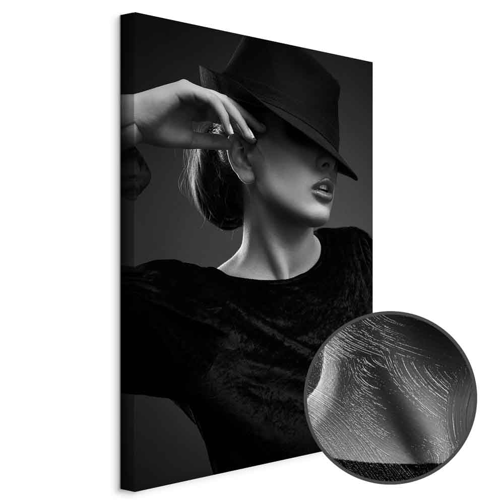 Dreamer Woman Portrait Vertical Canvas Print