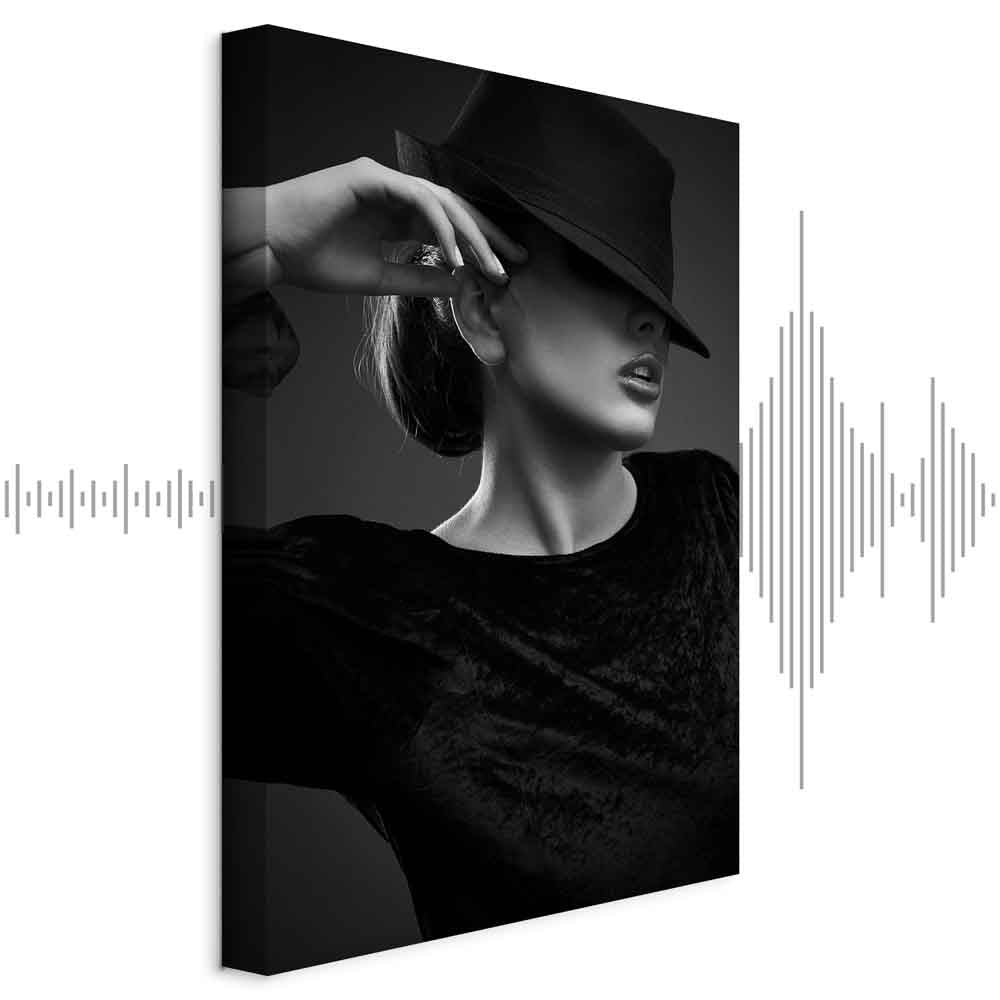 Dreamer Woman Portrait Vertical Canvas Print