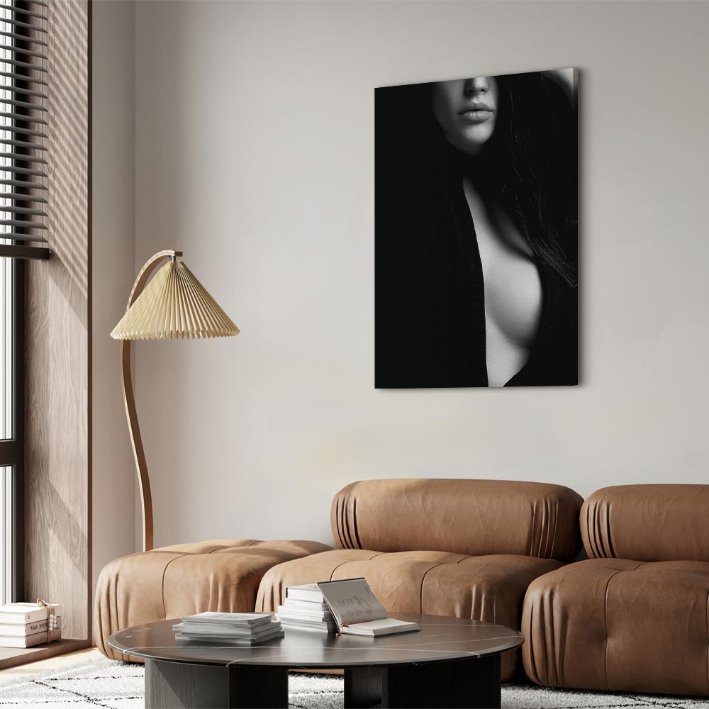 Sensual Nude Woman Vertical Canvas Print