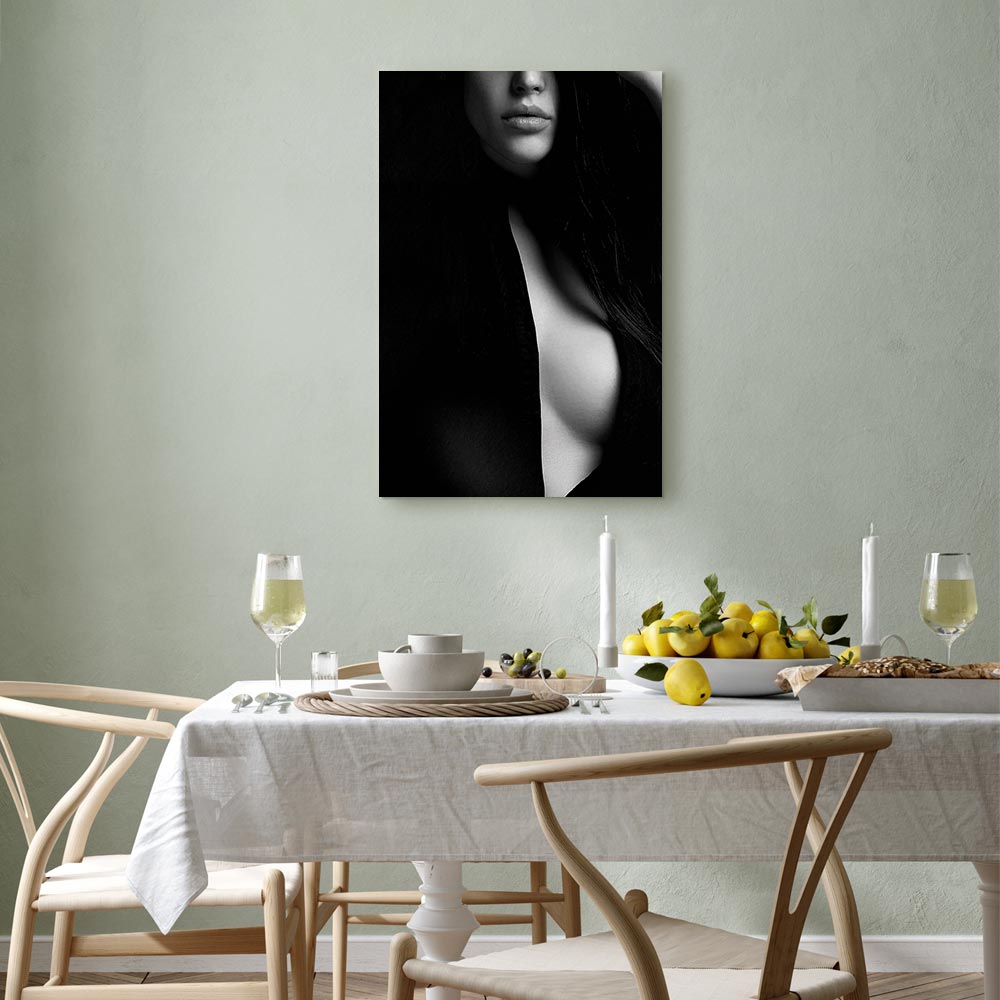 Sensual Nude Woman Vertical Canvas Print