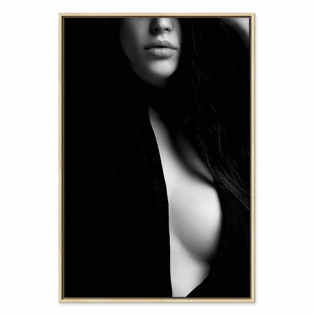 Sensual Nude Woman Vertical Canvas Print