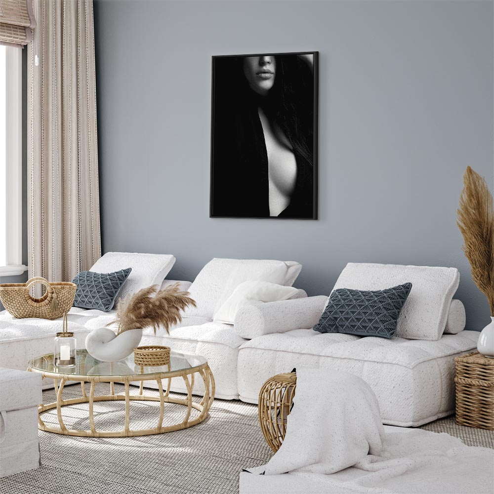 Sensual Nude Woman Vertical Canvas Print