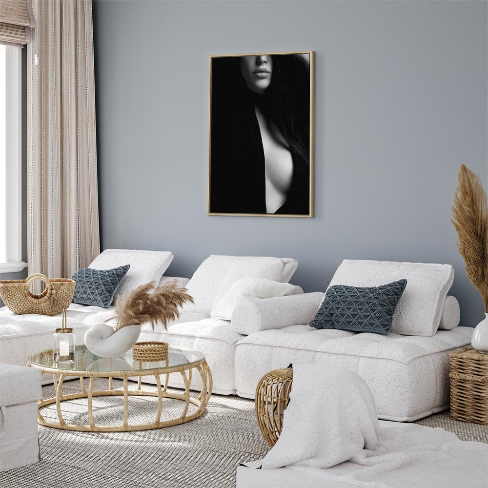 Sensual Nude Woman Vertical Canvas Print