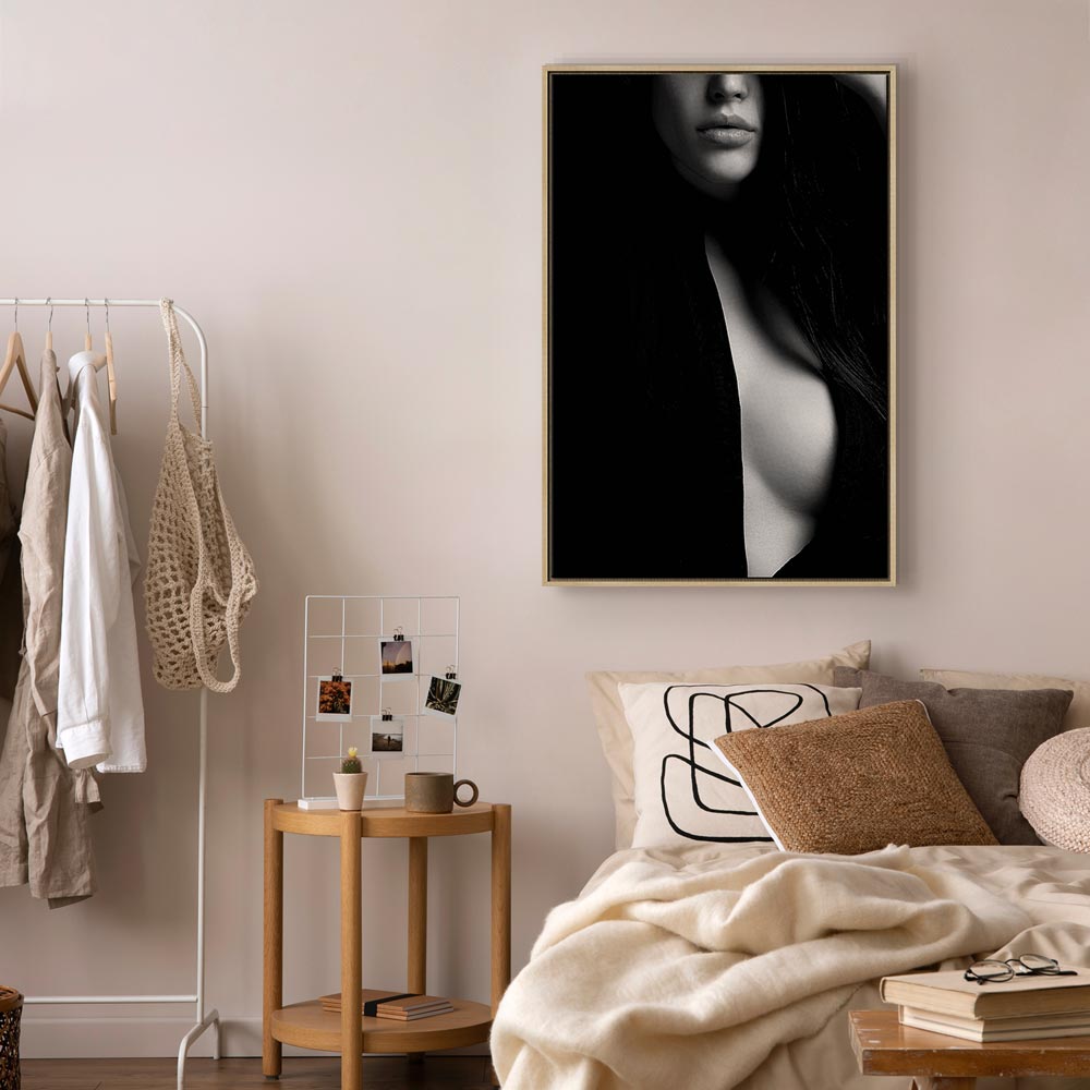 Sensual Nude Woman Vertical Canvas Print
