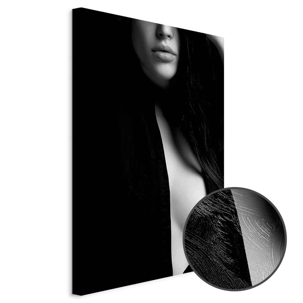 Sensual Nude Woman Vertical Canvas Print